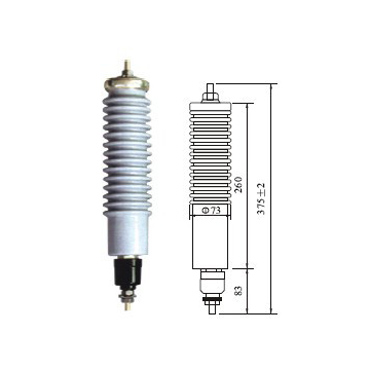 出口型瓷外套避雷器10KV